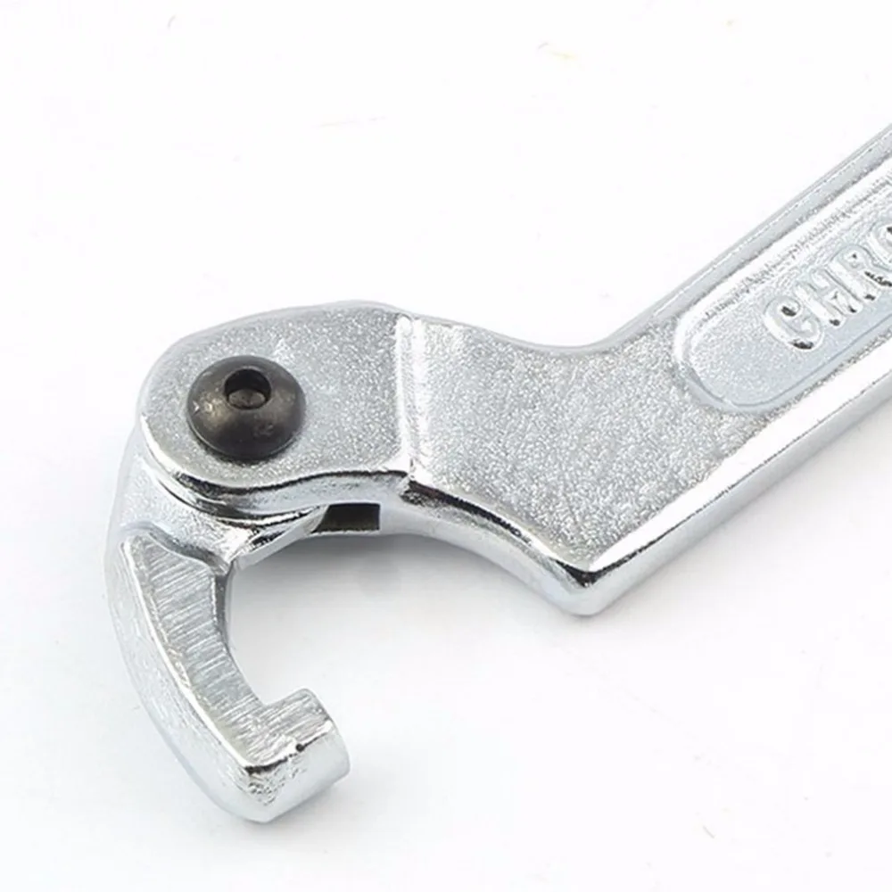 19-51mm chrome vanadium adjustable hook wrench c spanner tool