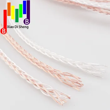 

Headphone Cable Silver OCC Wire 6N Wire For HiFi Headphone Headset Speaker DIY Upgrade Earphone Cable 8 Core Extension Lin