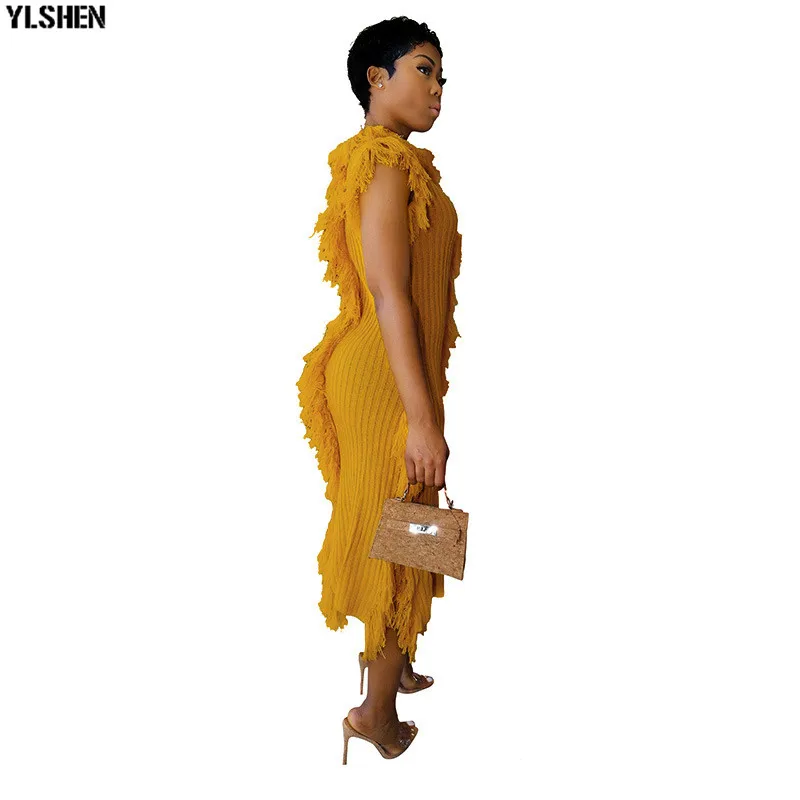 African Dresses For Women African Clothes Africa Dress Kint Tassel Dashiki Ladies Clothing Ankara Plus Size Robe African Dress 13