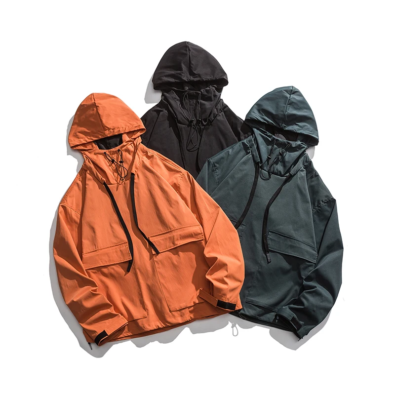 

2021 men's autumn new three-color tooling jacket
