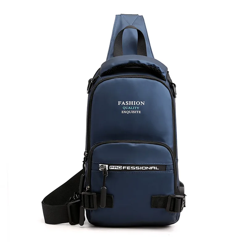 

Summer New Style Men Chest Bag Canvas Large Capacity Multi-functional Nylon Backpack Crossbody Bag Casual Men's Bag