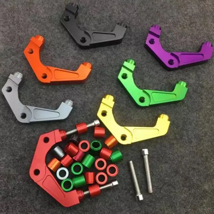 Motorcycle brake caliper adapter code 200/220mm core front fork caliper fixed code electric conversion parts brake pump bracket