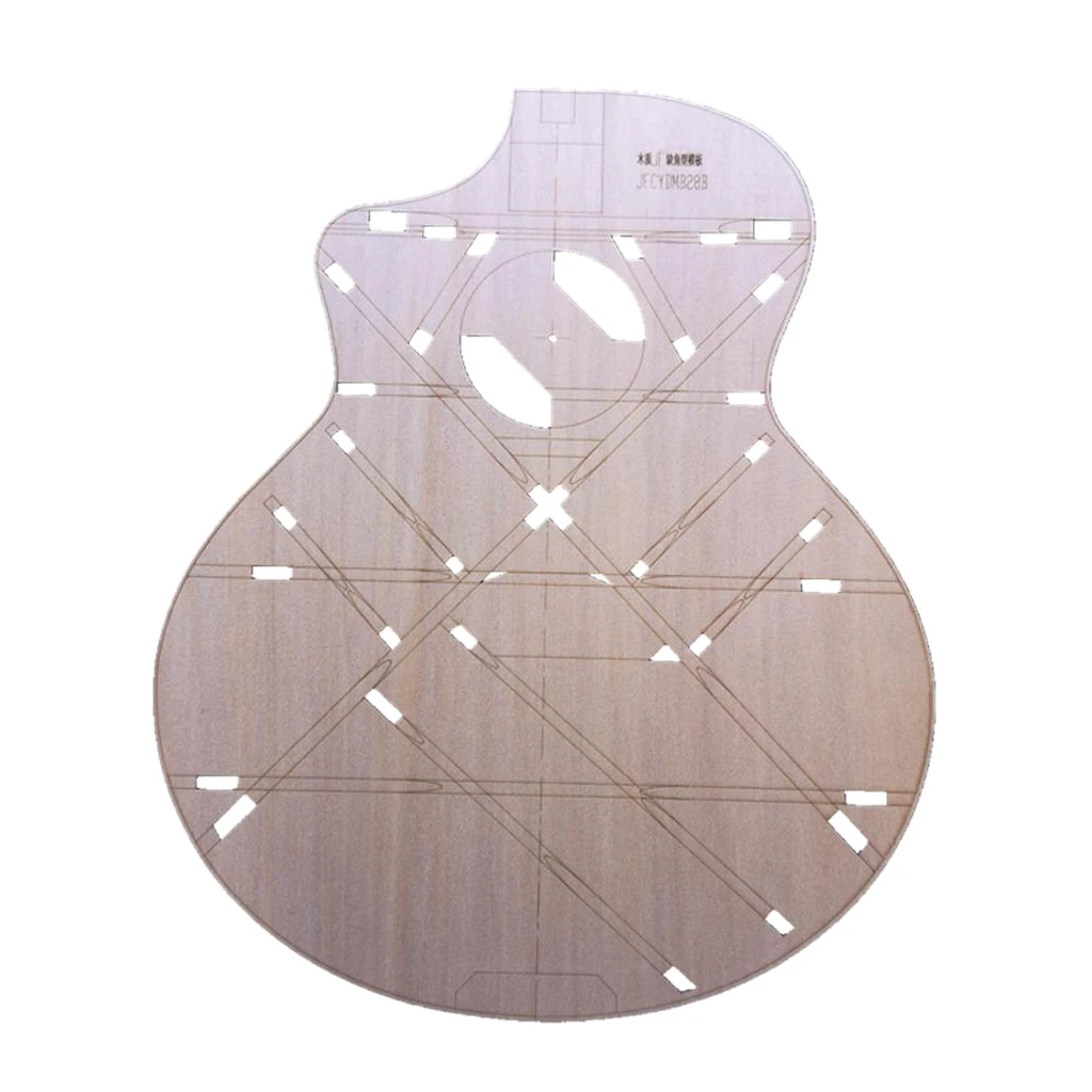 41'' Wood JF Type Corner Body Template Folk Guitar Making Mold Luthier Tool