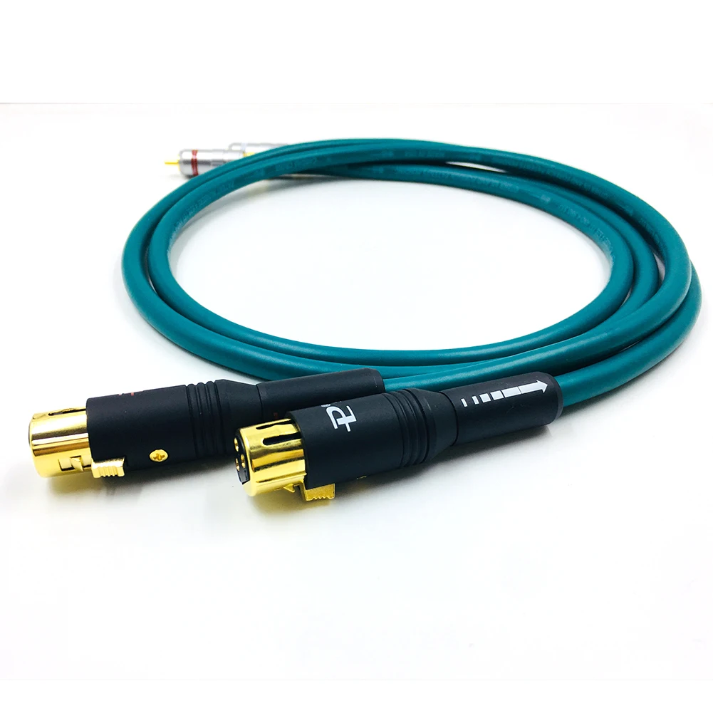 1 пара Hifi Cardas XLR для RCA Межблочный кабель Hi end штекер женщин аудио с Позолоченный
