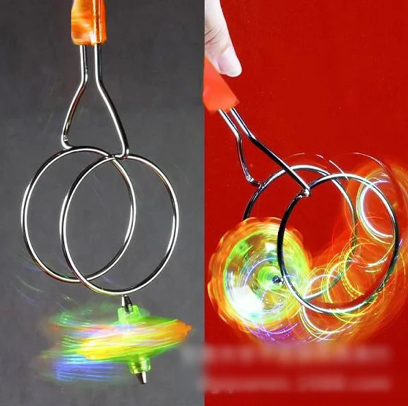 Flying Magic Long Spinner Night Market Stall Shining CHILDREN'S Toy Flash Strange New Yo-Yo with Music