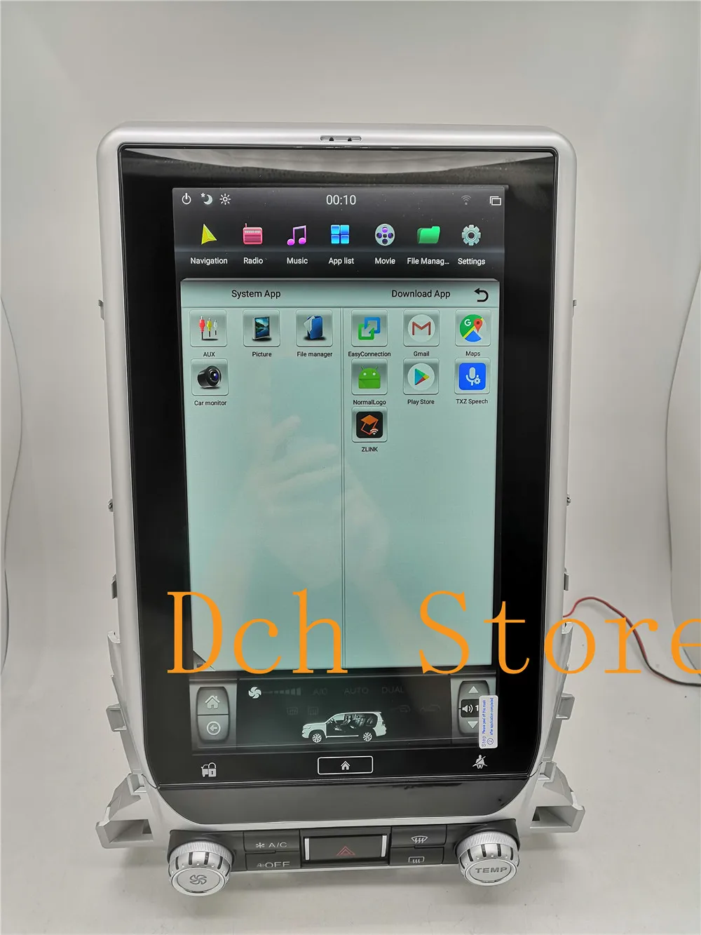 Top 13.6 inch Vertical tesla style Android 8.1 Car DVD GPS Navigation for TOYOTA LAND CRUISER LC200 2016 2017 2018 radio px6 carplay 4