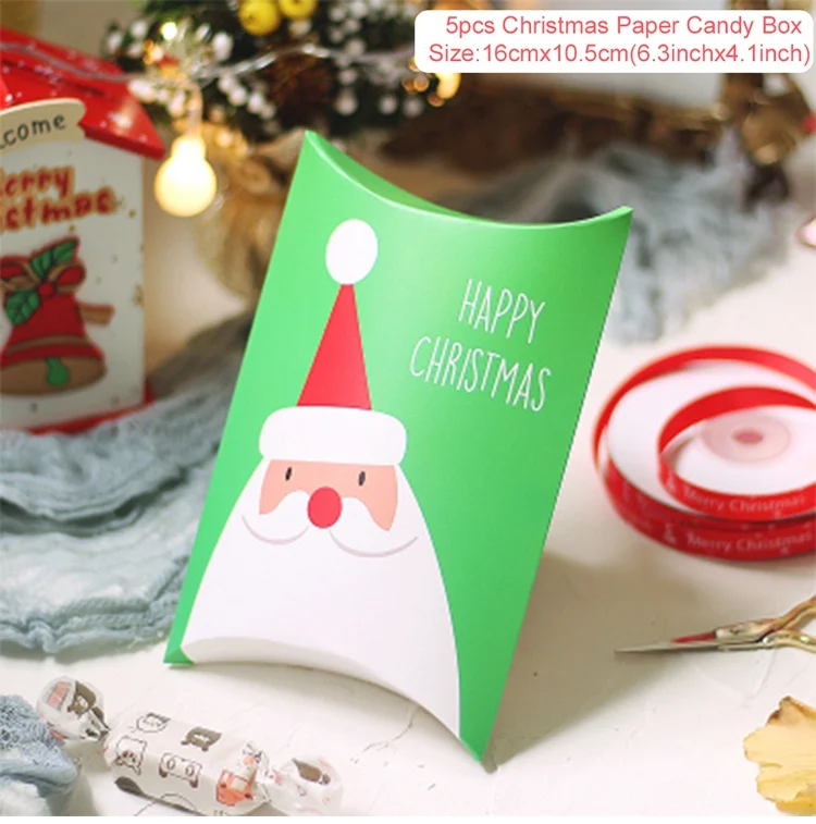 Рождественская коробка для конфет, сумка для печенья, Рождественский Декор для дома, Рождественский Декор, новогодний декор, Natal Noel Navidad, рождественские подарки - Цвет: Candy Box