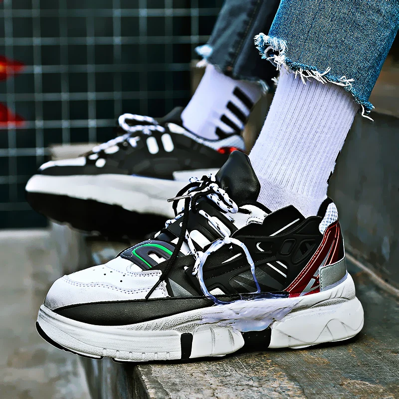 new summer men's net red with the same sports ins super hot tide shoes Korean version of the wild dad shoes