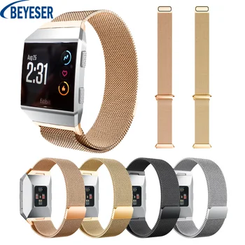 

Genuine Luxury L/S Size Strap For Fitbit Ionic Milanese Wristband Stainless Steel Bracelet for Fitbit Ionic Smart Watchband