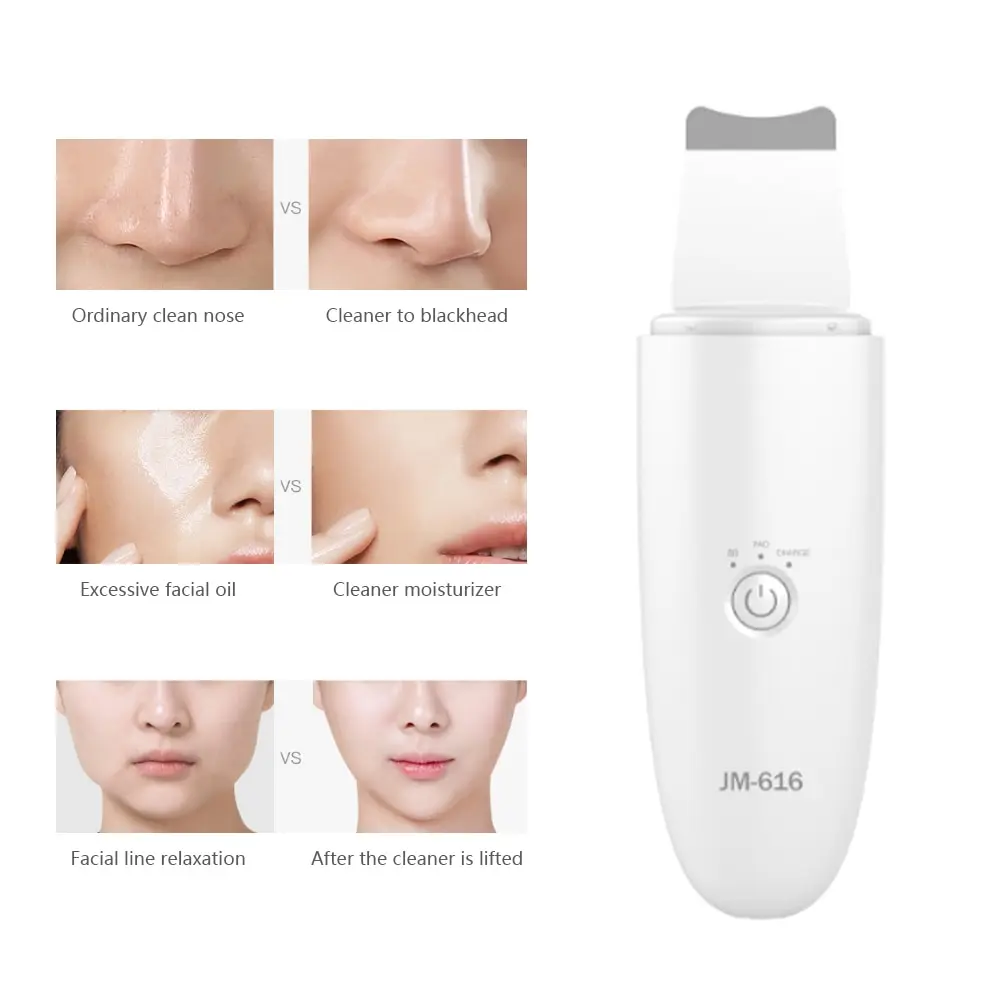 Ultrasonic Deep Face Cleaning Machine Skin Scrubber Remove Dirt Blackhead Reduce Wrinkles Spots Facial Whitening Peeling Devices