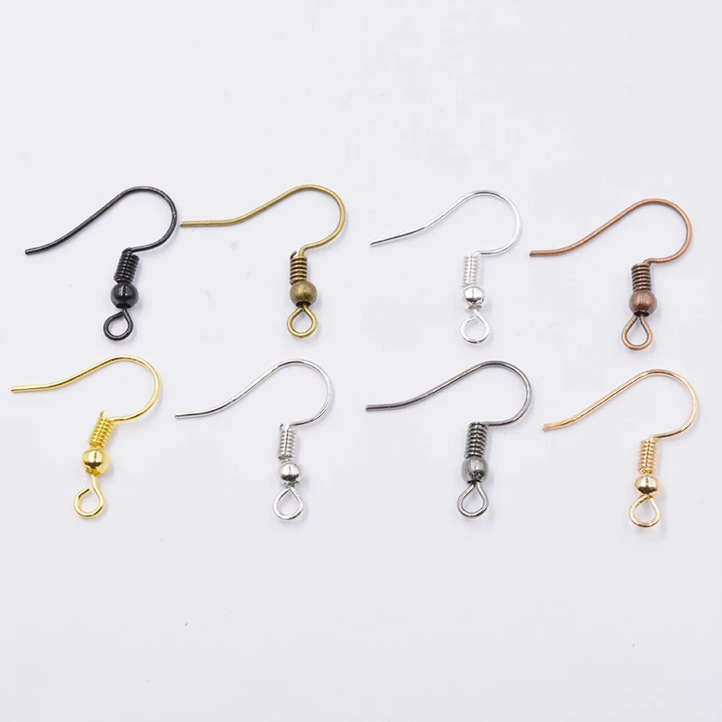 100pcs/lot 8 color Earring Findings Earrings Clasps Hooks Fittings DIY for DIY Jewelry Making Supplies Accessories