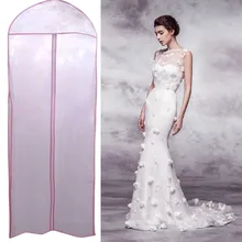 Размеры s, m, 180x58x8 см, женское свадебное платье, халат, сумка для хранения одежды, Защитная прозрачная белая Пылезащитная сумка