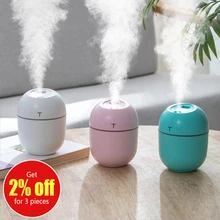 Mini humidificateur d'air ultrasonique, tasse d'humidification, brumisateur USB 2021 ML avec Mini ventilateur, nouveaux filtres d'humidification pour maison et voiture, 200