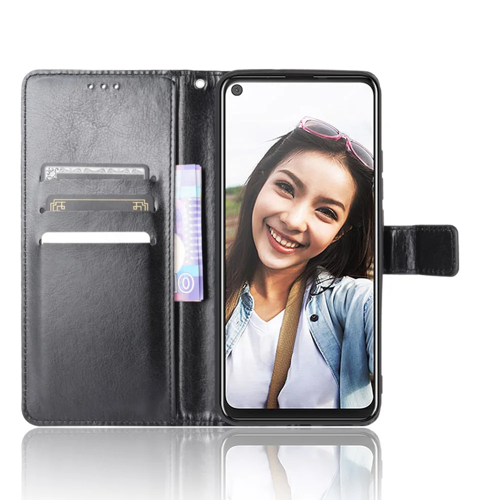 For HTC U20 5G Case Flip Luxury Wallet PU Leather Phone Bags For HTC U20 U 20 5G Case Cover 6.8 Inch