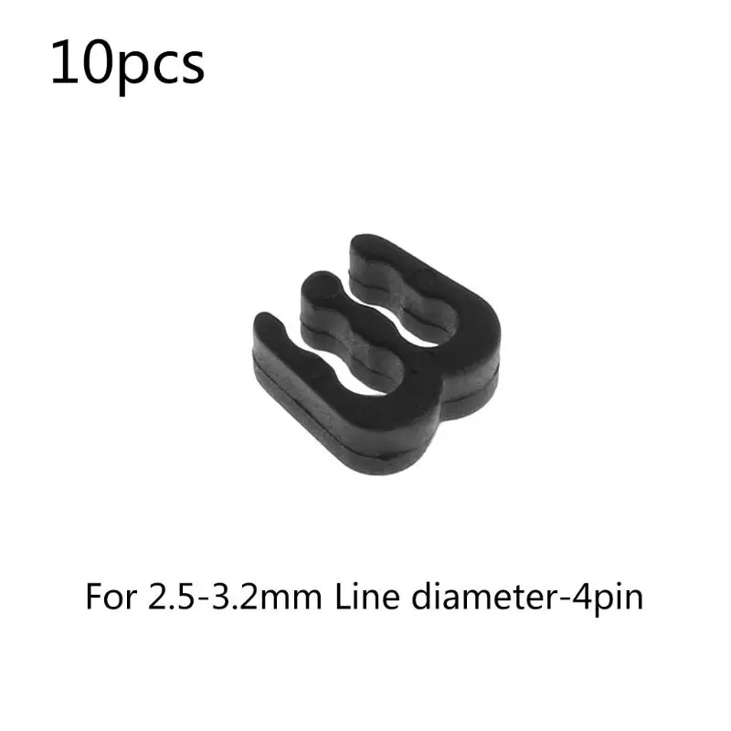 

10Pcs PP Cable Comb Clamp Clip Organizer Dresser for 2.5-3.2mm PC Power Cables Wiring 4 6 8 24Pin Computer Shape cable
