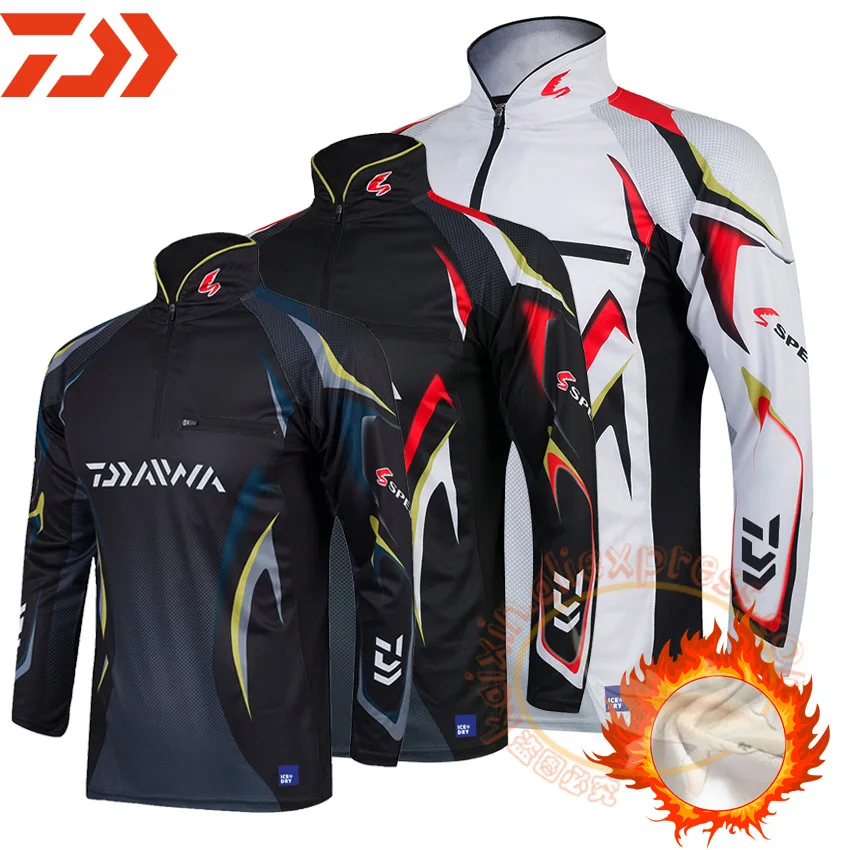 

Dawai Outdoor Sport Hooded Fish Shirt Long Sleeves Anti-UV Breathable Fishing Clothing Fishing Keep Warm Sweatshirts Plus Size