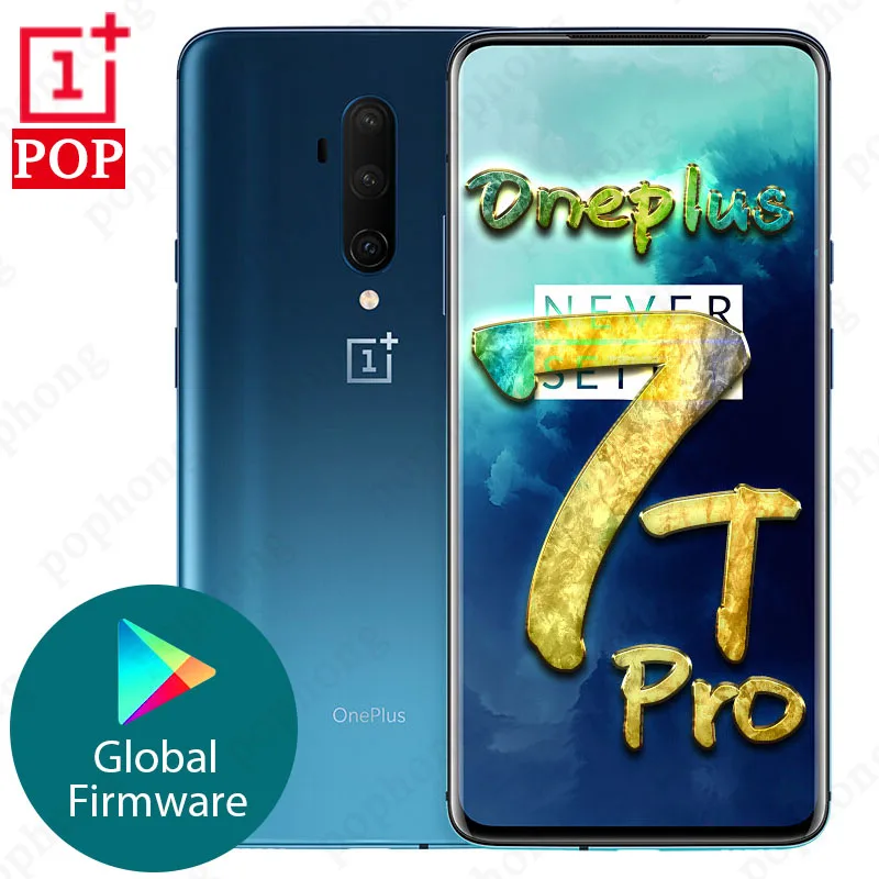 

6.67 inch Original OnePlus 7T Pro Global ROM MobilePhone Snapdragon 855 Plus Octa Core 48MP Triple Cameras in-screen unlock