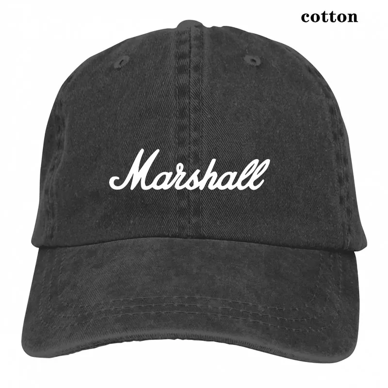 Marshall logo Baseball cap men women Trucker Hats fashion adjustable cap - Цвет: 3-Black