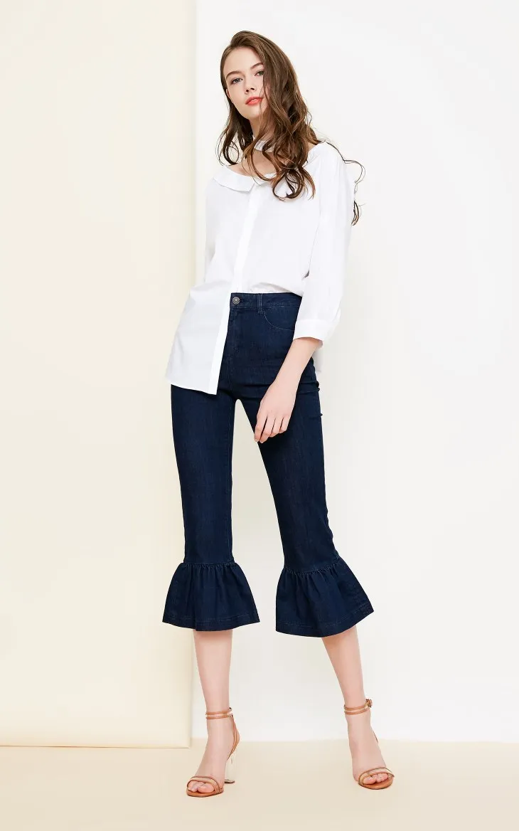Vero Moda Новое поступление женские облегающие джинсы капри с высокой посадкой | 31836I501