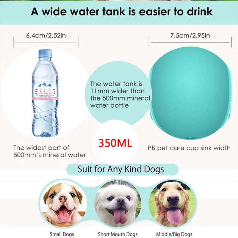 BPA-Free Pet бутылка для воды для собак для маленьких и крупных собак Путешествия щенок кошка поилка открытый диспенсер для воды для домашних животных питатель продукт для домашних животных