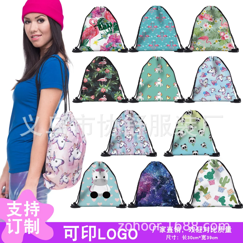 Cross Border 3D High-definition Digital Printing Purple Datura Flowers Pattern Neoprene Lunch Bag