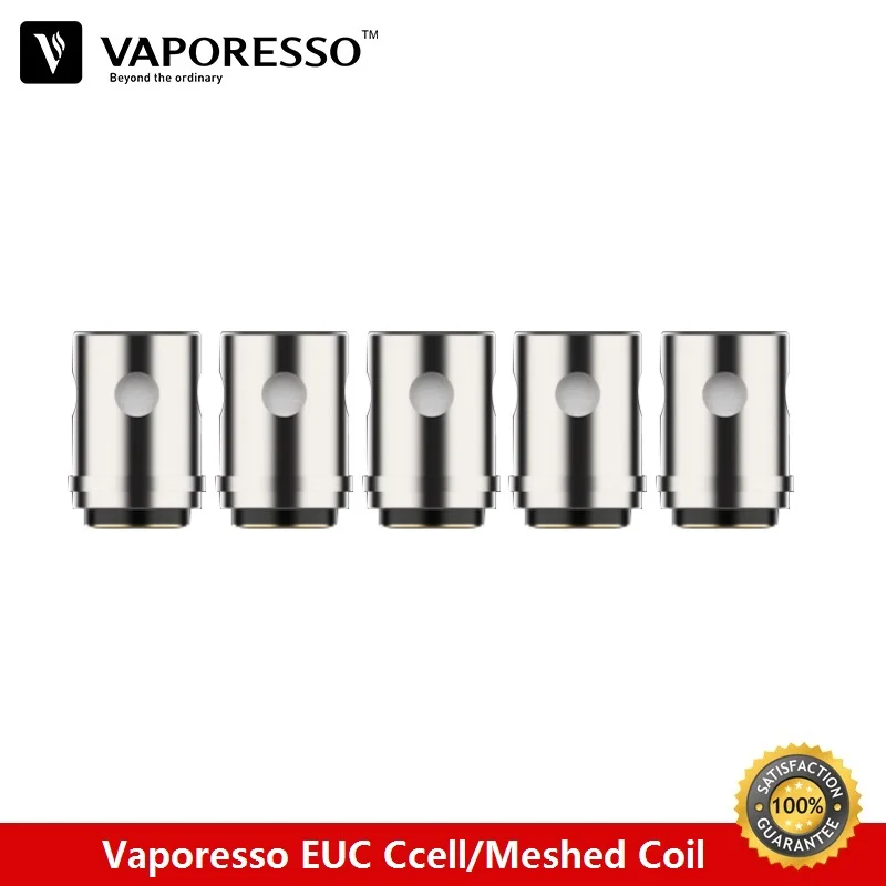 

5pcs/lot Original Vaporesso EUC CCELL Vape Coil 1ohm EUC Meshed 0.6ohm Core with Tea Fiber Fit VM 22/18/25 Atomizer VM Stick Kit