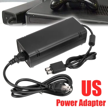 

1PC US Plug AC Power Supply Adapter Charger Fireproof Housing Portable For XBox 360 Slim Game Console