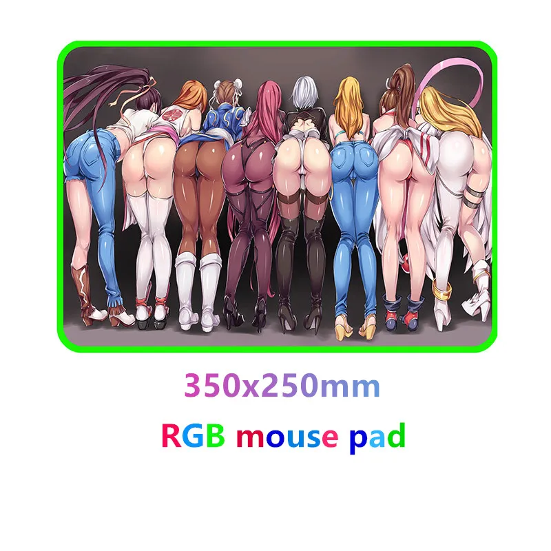 Проводной светодиодный игровой коврик для мыши с цветным освещением RGB удобный большой Настольный коврик толстый износостойкий коврик для Overwatch - Цвет: 350x250mm