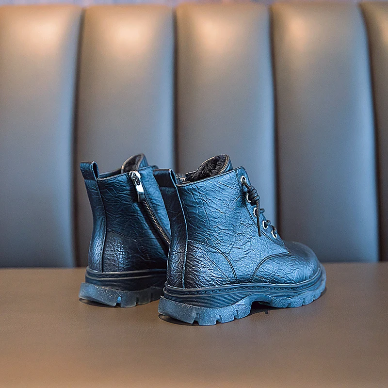 Ботинки для девочек новинка 2019 корейские модные ботинки мальчиков зимняя