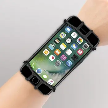 

Running Armband 180 Degrees Rotatable Adjustable Silicone Phone Holder Case Outdoor Sports Arm Band Strap