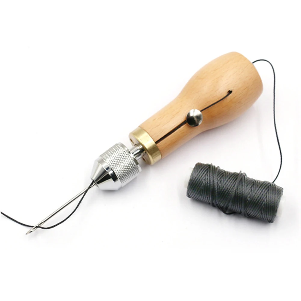 DIY инструмент для шитья кожи ручная швейная машина вощеная нить для кожаного ремесла край ремень со строчкой полоски сапога нужно