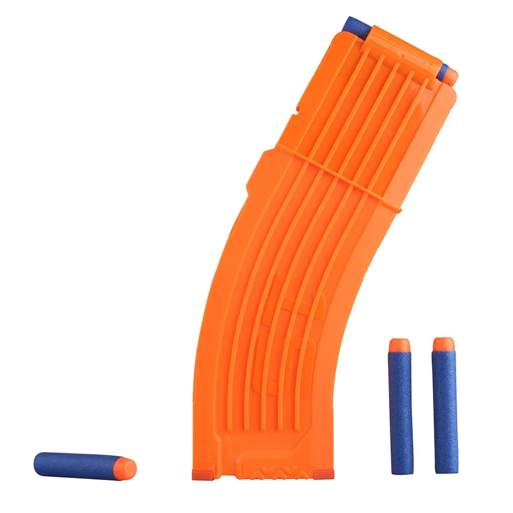 Новинка, 15 зажимов для перезарядки, для журналов Nerf, круглые дротики, сменный игрушечный пистолет, мягкая пуля, зажим для Nerf Blaster arma de brinquedo