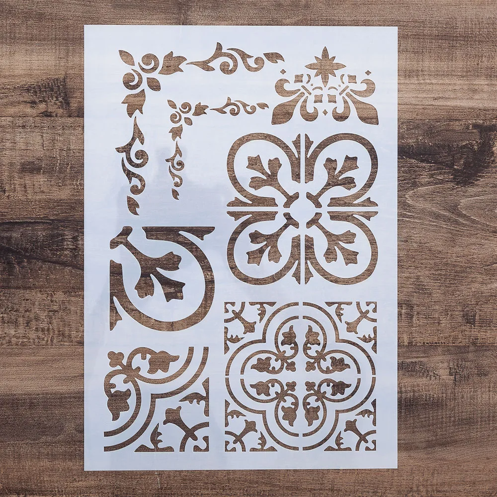 A4 Stencils for Wall Painting DIY Scrapbooking Photo album Paper Card Making Craft Decorative Embossing Template