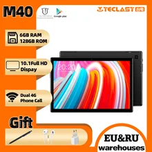 Teclast M40 tablet 10.1″ UNISOC T618 Octa Core Android10 6GB RAM 128GB ROM Dual 4G Phone Call Bluetooth5.0 OTG Type-C tablets pc