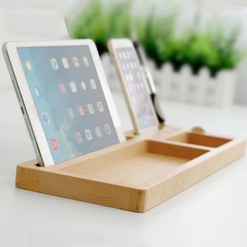 

Wood Table Storage Tray With Pad Phone Pen Stand For Earphone Pen Keycaps Collection Office Book Room Home Decoration Wood Tray