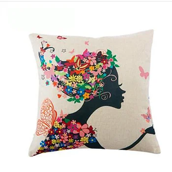 

Office Sofa Cotton And Linen Pillowcasecar Cartoon Waist Pillow Waist Support Cushion Pillow Lunch Break Pillowcase Without Core