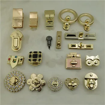 

1PC New Metal Clasp Turn Lock Twist Locks For DIY Leather Handbag Bag Purse Buckles Spring Lock Hardware Accessories