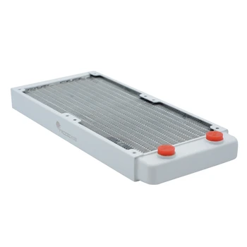 

FREEZEMOD TSRP-WP240 240mm Computer Pc Water Cooler Piano Paint White Color Copper Cpu Radiator Heat Sink