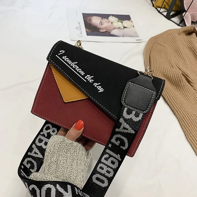

Dull Polish Pu Square Sling Bag Women's Shoulder Simple Versatile Hong Kong Style Retro Korean-style Shoulder Bag Ins2018 Autumn