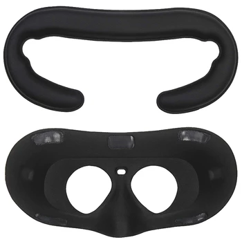 

Vr Face Pu Leather Cover Mask & Face Cotton Bottom Pad Replaceable for Oculus Go Headset (Easy To Wipe)