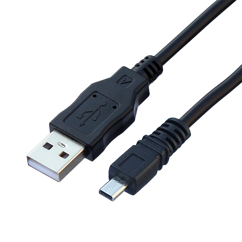 UC-E6 Digital Camera USB Data Cable Mini 8 Pin Data Cable for Nikon CoolPix Fuji Panasonic Olympus Sony 1M 1.5M