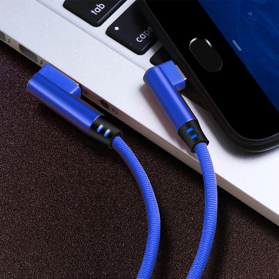 Провод для быстрого заряда USB кабель для мобильного телефона нейлон переплетение 90 градусов данных микро кабель с IOS для iphone 7 8 11 Pro X XR MAX