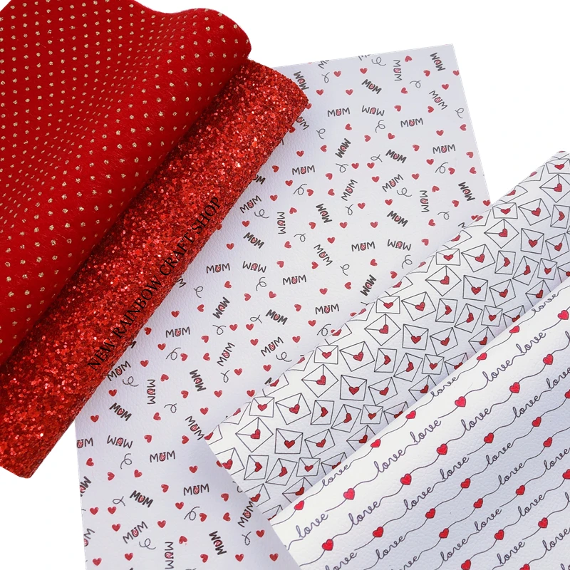 Новинка Радуга 30x2 2 см/A4 День Святого Валентина Красное сердце пучок