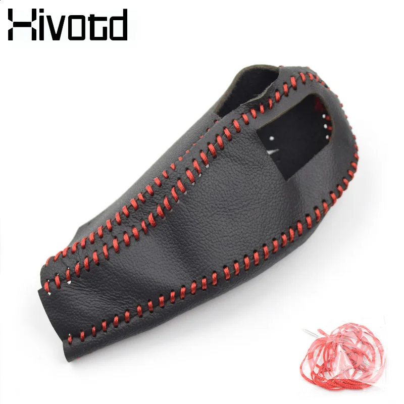 Red Hivotd для maval F7, крышка для зубчатой головки, рычаг переключения передач, ручка для ручного тормоза, крышка для украшения салона автомобиля, защитный аксессуар - Название цвета: Red