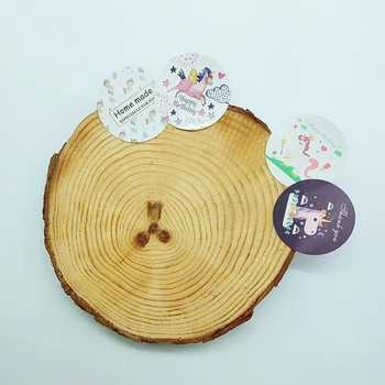 

120 Pcs/lot Lovely Unicorn Thank You Home Made Label Stickers Student Stationery School Office Supply