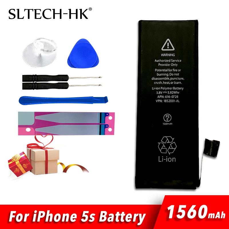 Литиевая батарея для iPhone 5S, 6, 6 S, 7, 8 Plus, сменные батареи, внутренняя батарея для телефона, 2060 мАч, 2265 мАч+ Инструменты для ремонта