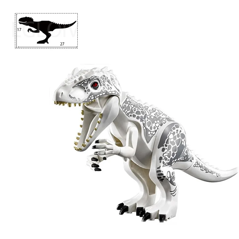 

Jurassic World 2 Dinosaurs Figures Tyrannosaurus Rex Indominus Rex I-Rex Assemble Building Blocks Kids Toy Gift
