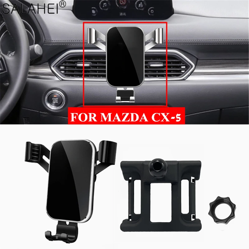 

Car Phone Holder For Mazda CX-5 2017 2018 2019 Air Vent 360 Degree Rotation Interior Dashboard Holder Cell Support Phone Bracket