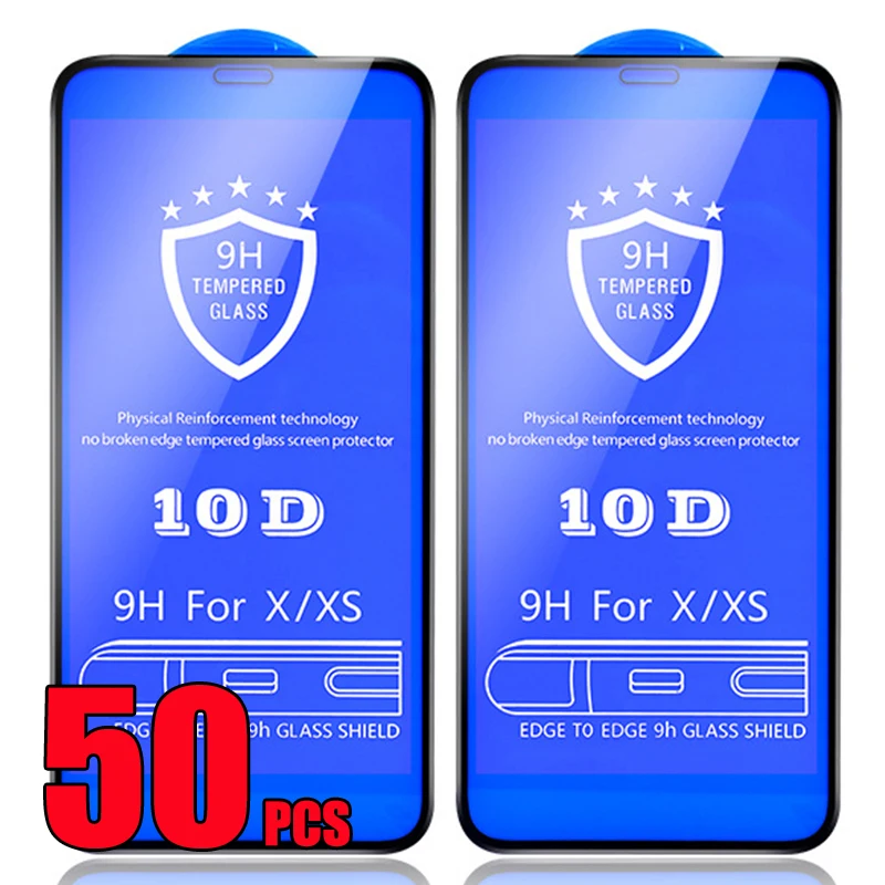 Закаленное стекло 10D с полным покрытием клея Пленка премиум-класса для защиты