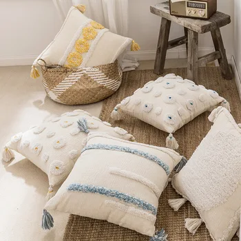 

2020 New India Sofa Pillow Cover Morocco Wind Pillow Simple New Bed Sofa Cushion Office Chair Cushion Office Pillows Living Room